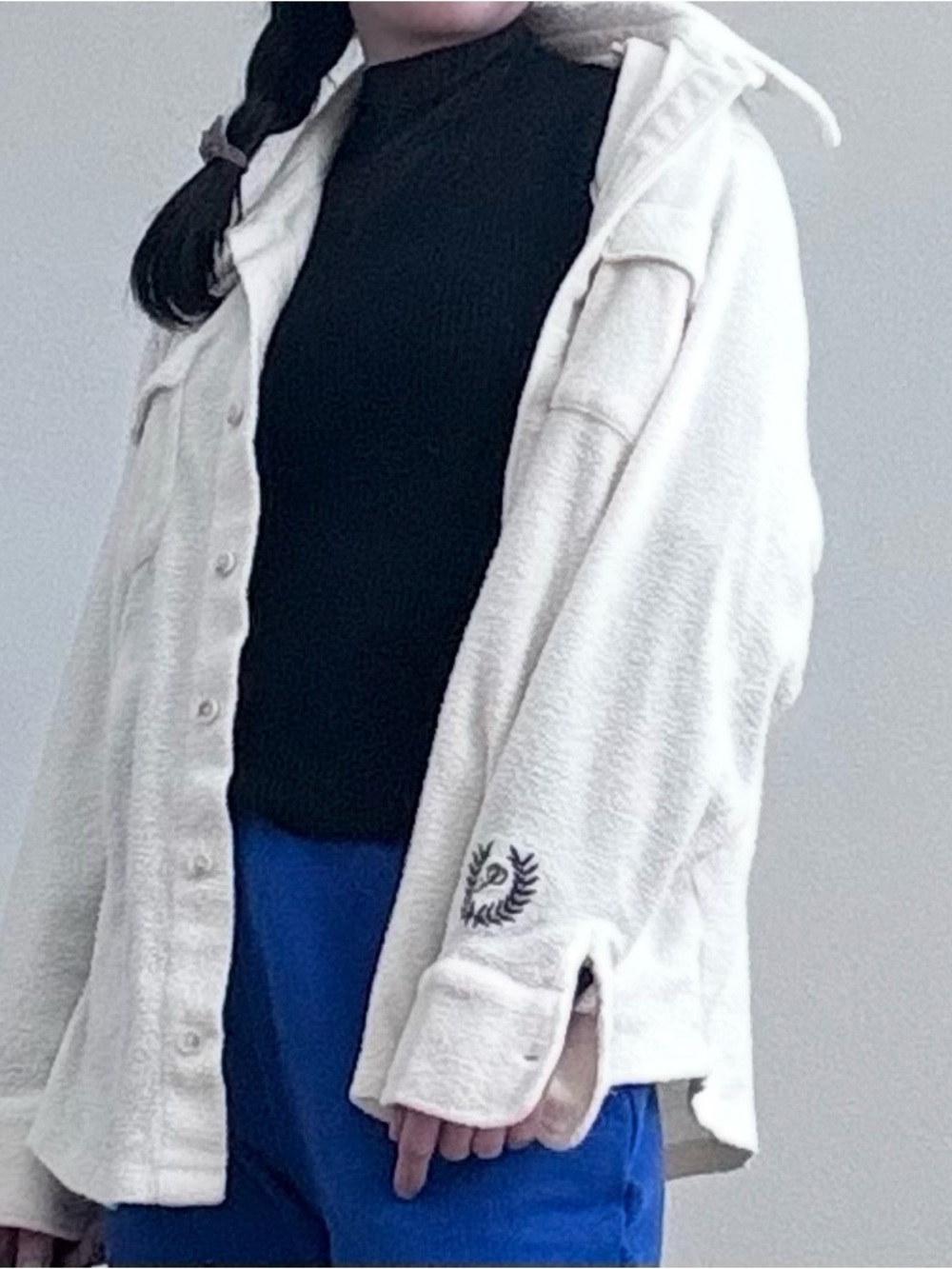 ☁️ Victoria’s Secret PINK Fleece Button-Up Shacket